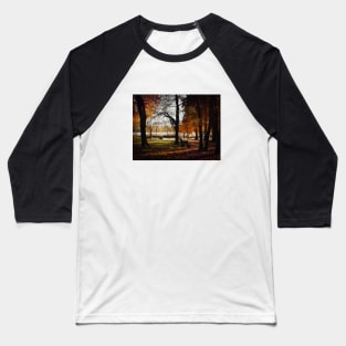 Autumn fallen leaves landscape, italian colors photography Baseball T-Shirt